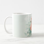 Rosa Flamingo Pool Genieße die kleinen Dinge Kaffeetasse (Links)