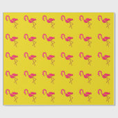 Rosa Flamingo Pop Kunst Geschenkpapier (Flach)