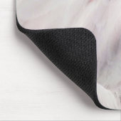 Rosa Flamingo-Porträt-Zeichnungseffekt-Kunst Mousepad (Ecke)