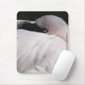 Rosa Flamingo-Porträt-Zeichnungseffekt-Kunst Mousepad (Mit Mouse)