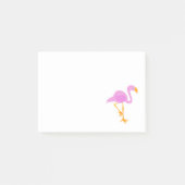 Rosa Flamingo Post-it Klebezettel (Vorderseite)