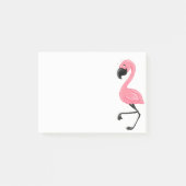 Rosa Flamingo-Post-it-Zettel-Auflage Post-it Klebezettel (Vorderseite)