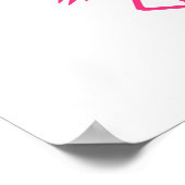 Rosa Flamingo Poster (Ecke)