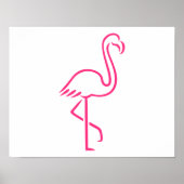 Rosa Flamingo Poster (Vorne)