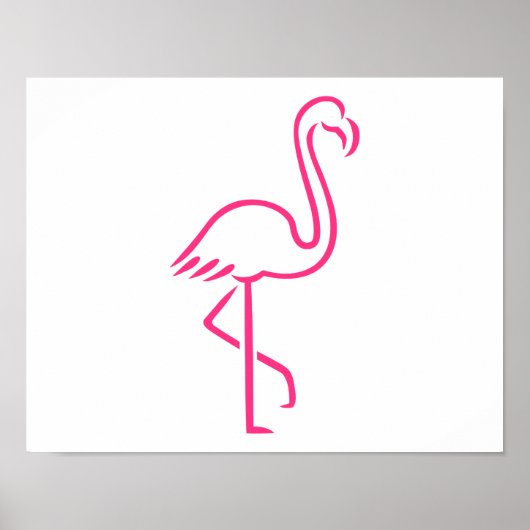 Rosa Flamingo Poster (Vorne)