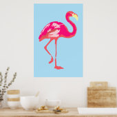 Rosa Flamingo Poster (Küche)