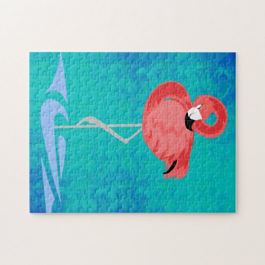 Rosa Flamingo Puzzle (Horizontal)