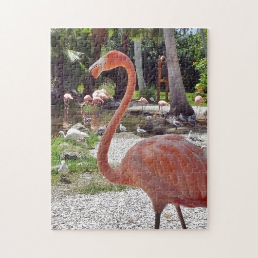 Rosa Flamingo Puzzle (Vertikal)