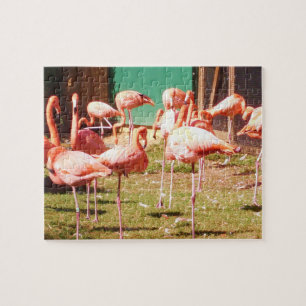 Rosa Flamingo-Puzzlespiel Puzzle
