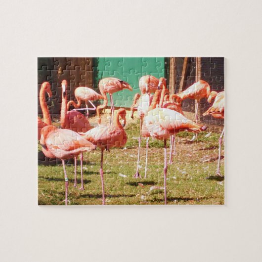 Rosa Flamingo-Puzzlespiel Puzzle (Horizontal)