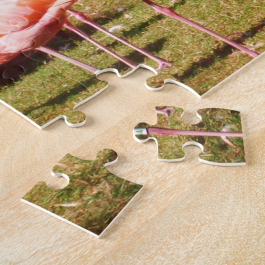 Rosa Flamingo-Puzzlespiel Puzzle (Seite)