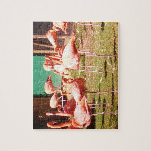 Rosa Flamingo-Puzzlespiel Puzzle (Vertikal)