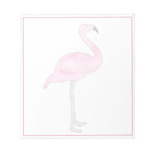 Rosa Flamingo Rosa Rahmen Transparente Überlagerun Notizblock