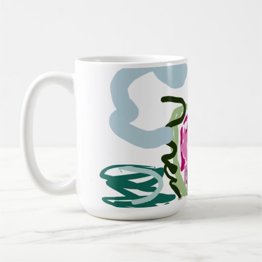 Rosa Flamingo-Set Kaffeetasse (Links)
