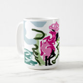 Rosa Flamingo-Set Kaffeetasse (Vorderseite Links)