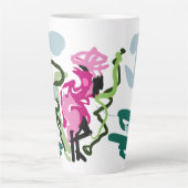 Rosa Flamingo-Set Milchtasse (Vorderseite)