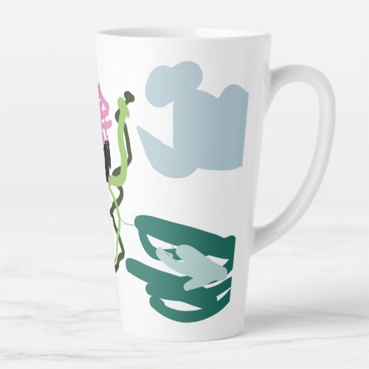 Rosa Flamingo-Set Milchtasse (Rechts)