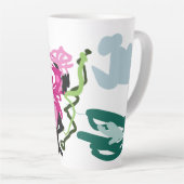 Rosa Flamingo-Set Milchtasse (Rechte Ecke)