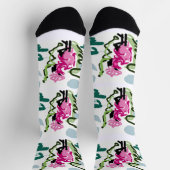 Rosa Flamingo-Set Socken (Oben)