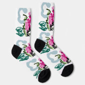 Rosa Flamingo-Set Socken (Rechts)