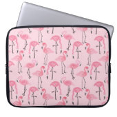 Rosa Flamingo Set, tropisches Sommermuster Vin Laptopschutzhülle (Vorderseite)