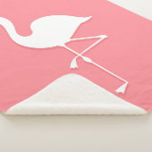 Rosa Flamingo Sherpa Blanket Sherpadecke (3/4)