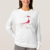 Rosa Flamingo-Shirt T-Shirt (Vorderseite)