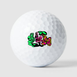 Rosa Flamingo-Show-Vibes  Golfball