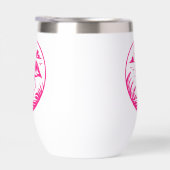 Rosa Flamingo Sommer Circle Design-68730 Zwei-Tone (Rechts)
