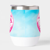 Rosa Flamingo Sommer Kreis Design-68730 (Rechts)