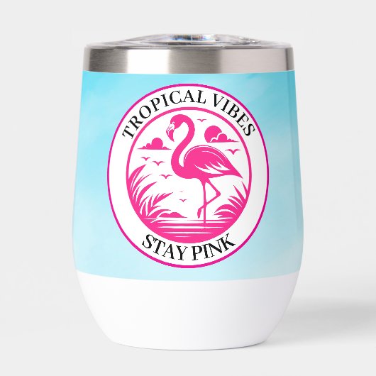 Rosa Flamingo Sommer Kreis Design-68730 (Vorderseite)