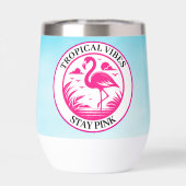 Rosa Flamingo Sommer Kreis Design-68730 (Rückseite)