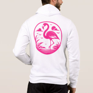 Rosa Flamingo Sommer Kreis Design-68730 Hoodie