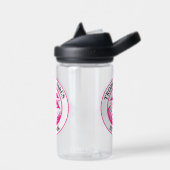 Rosa Flamingo Sommer Kreis Design-68730 Trinkflasche (Links)