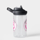 Rosa Flamingo Sommer Kreis Design-68730 Trinkflasche (rechts)
