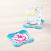Rosa Flamingo Sommer Kreis Design-68730 Untersetzer (Vor Ort)