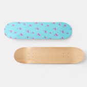 Rosa Flamingo-Sommer-Strand-Druck-Muster Skateboard (Horizontal)