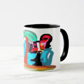 Rosa Flamingo Sommer Tasse (VorderseiteRechts)