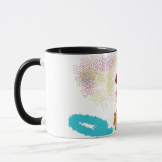 Rosa Flamingo-Stil Tasse