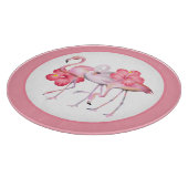 Rosa Flamingo Strand rosa Flamingo Schneidebrett (Ecke)