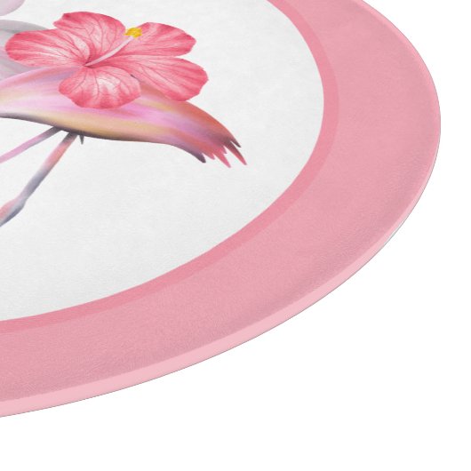 Rosa Flamingo Strand rosa Flamingo Schneidebrett (Ecke)