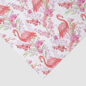 Rosa Flamingo Strandmuster Party Gewebe Seidenpapier (Ausschnitt)