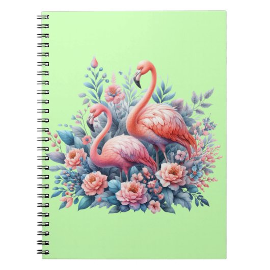 Rosa Flamingo Sublimation Notizblock (Vorderseite)