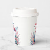 Rosa Flamingo Sublimierung-95160 Pappbecher (Links)
