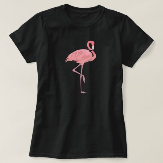 Rosa Flamingo T-Shirt (Design vorne)