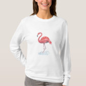 Rosa Flamingo. T-Shirt (Vorderseite)