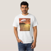 Rosa Flamingo-T-Shirt Floridas T-Shirt (Vorne ganz)