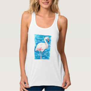 Rosa Flamingo Tank Top