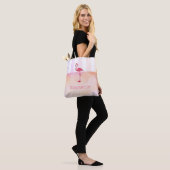 Rosa Flamingo-Tasche personalisieren Tasche (Am Model)