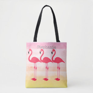 Rosa Flamingo-Tasche personalisieren Tasche